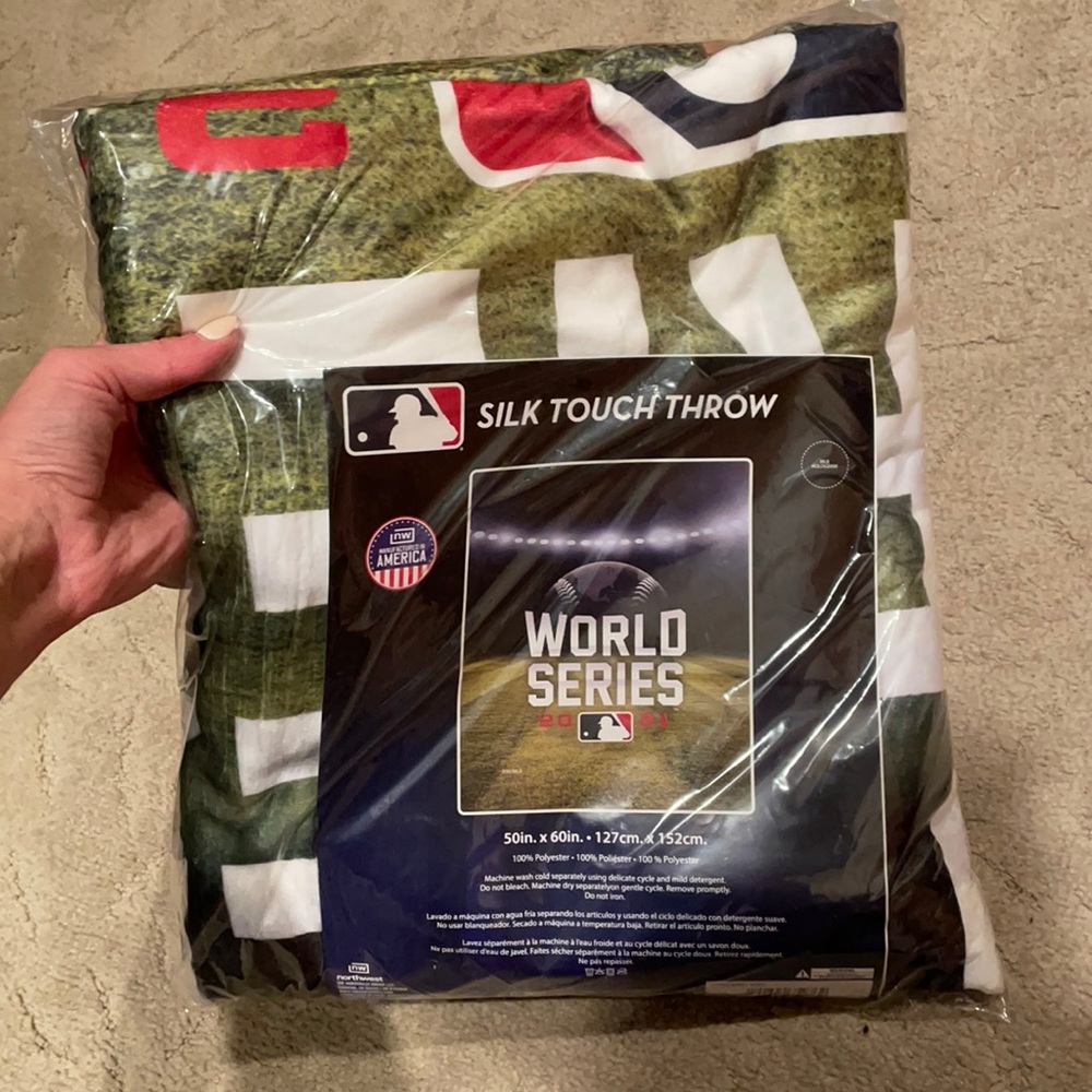 2021 World Series silk touch throw blanket